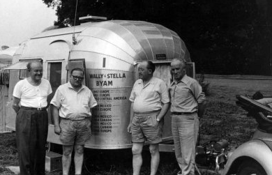 Wally Byam and Hans Knobel from Westfalia Wally Byam and Hans Knobel from Westfalia